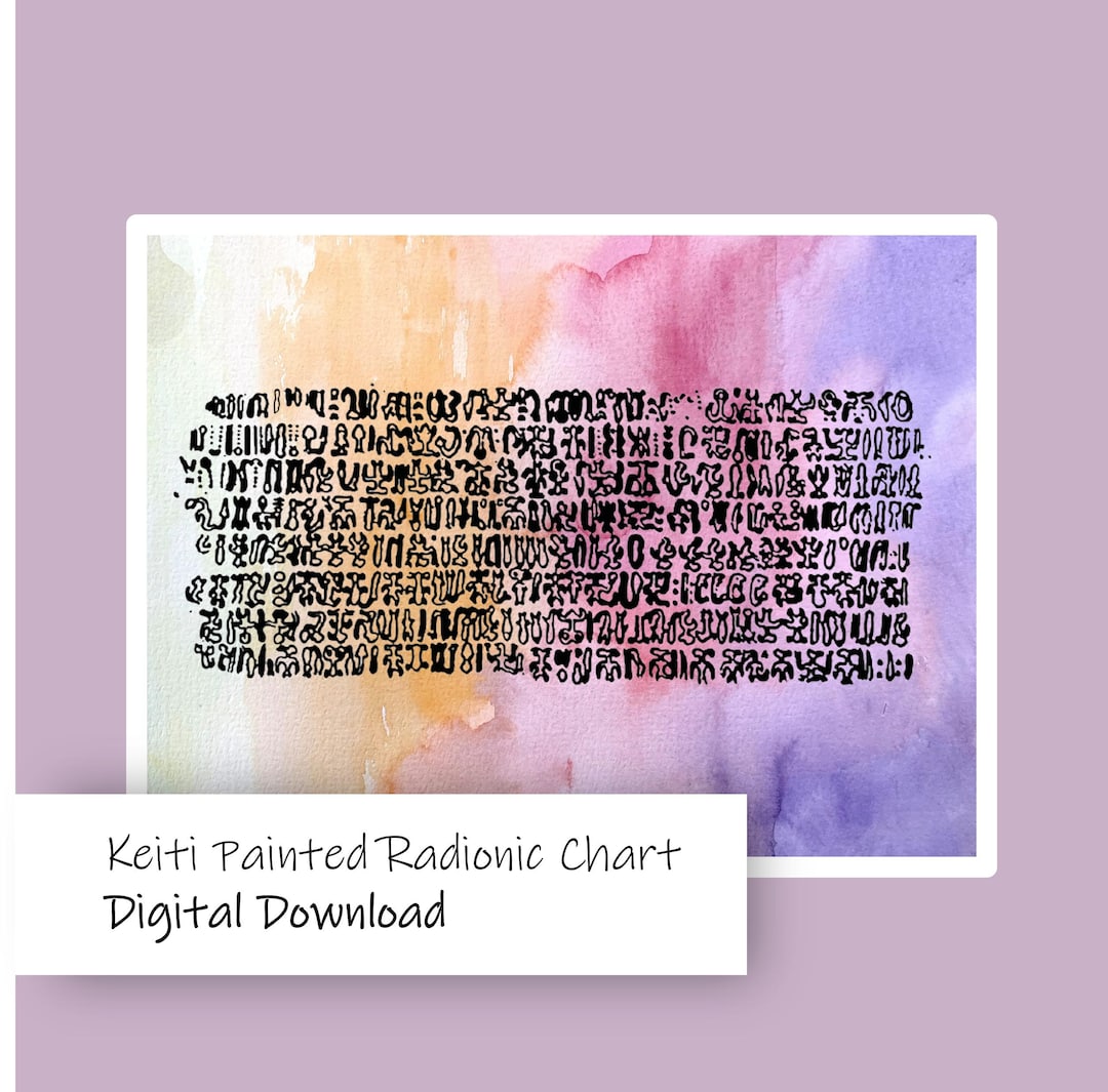 Keiti Radionic Chart, Graphic for Radiesthesia, Sacred Geometry Chart ...