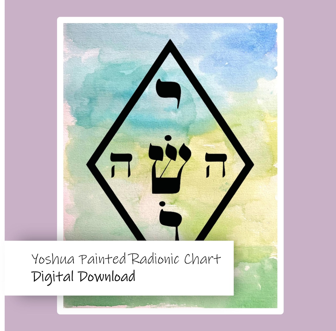 Yoshua Radionic Chart Wall Art, Radiesthesia Graph, Energy Healing ...