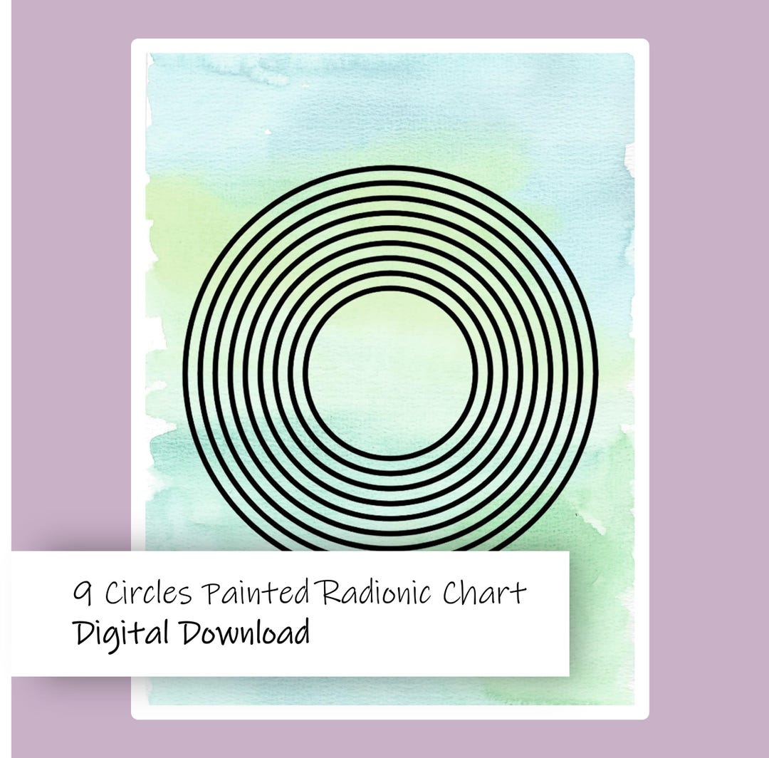 9 Circles Protection Chart | Radionic and Radiesthesia - Etsy