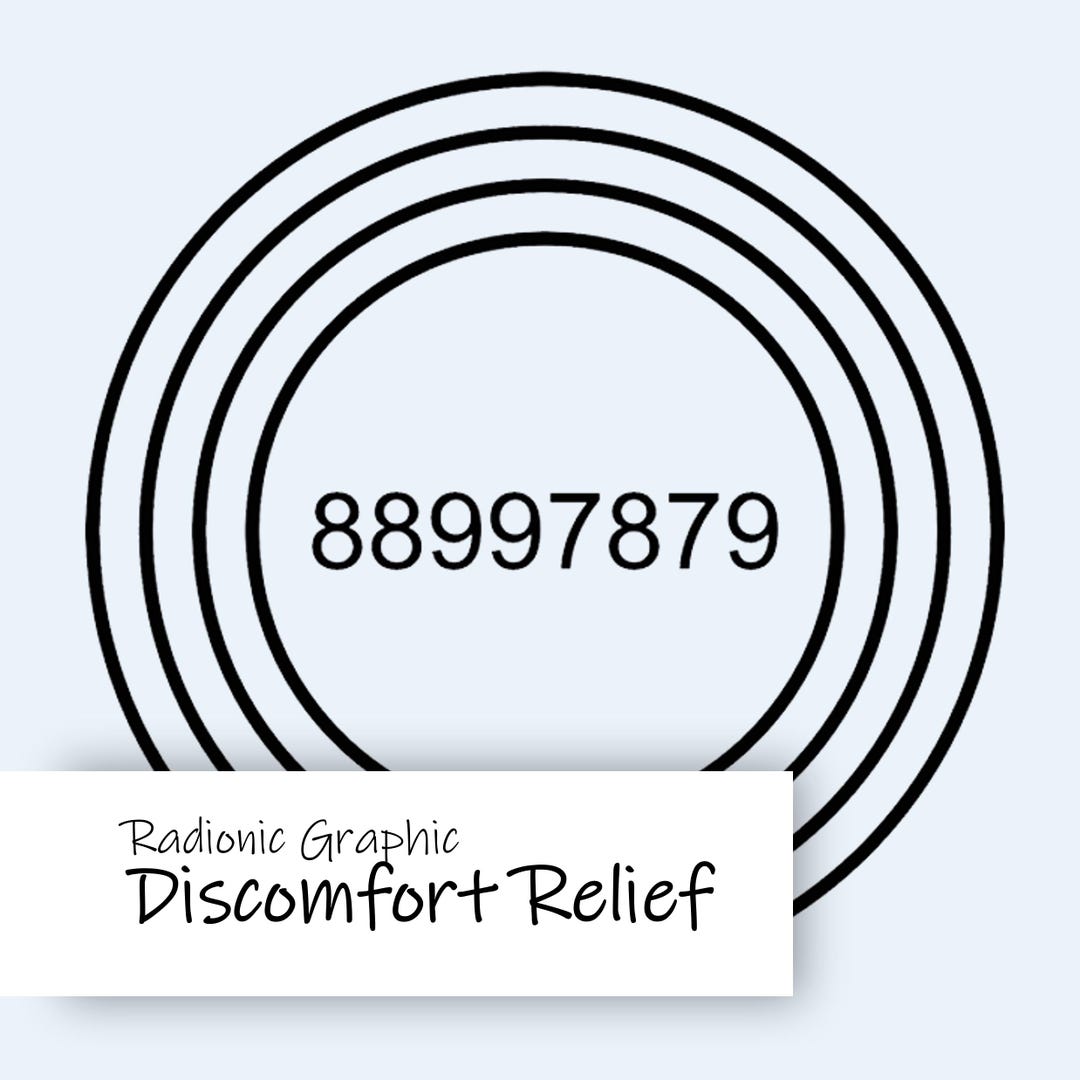 Discomfort Relief Radionic Chart · Radiesthesia Graphics - Etsy