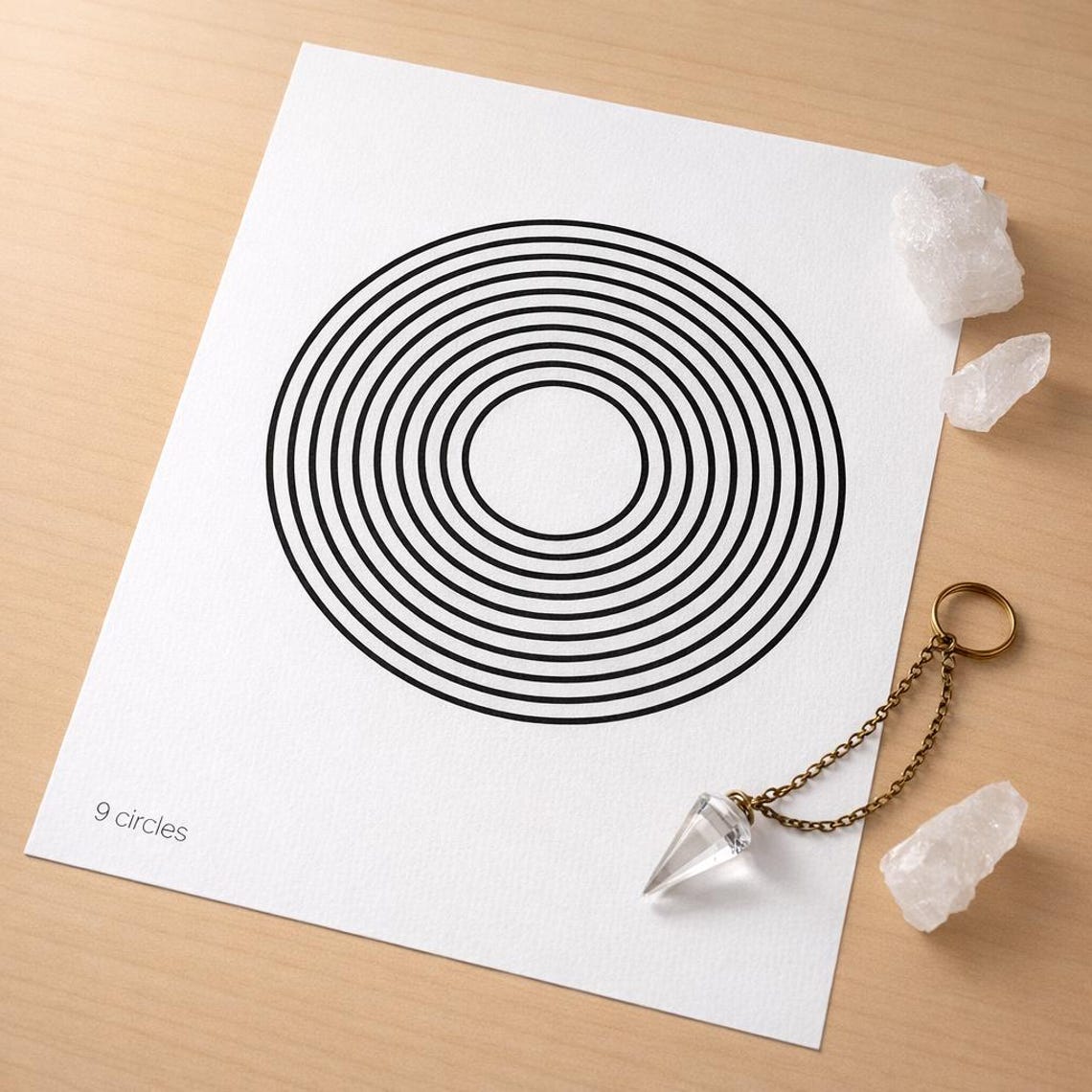 9 Circles Radionic Chart • Energetic Protection Graphic • Radiesthesia ...