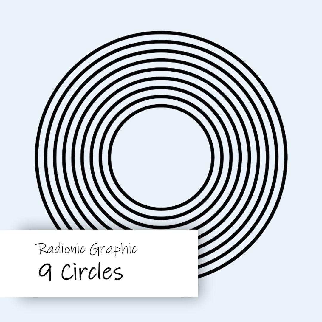 9 Circles Radionic Chart • Energetic Protection Graphic • Radiesthesia ...