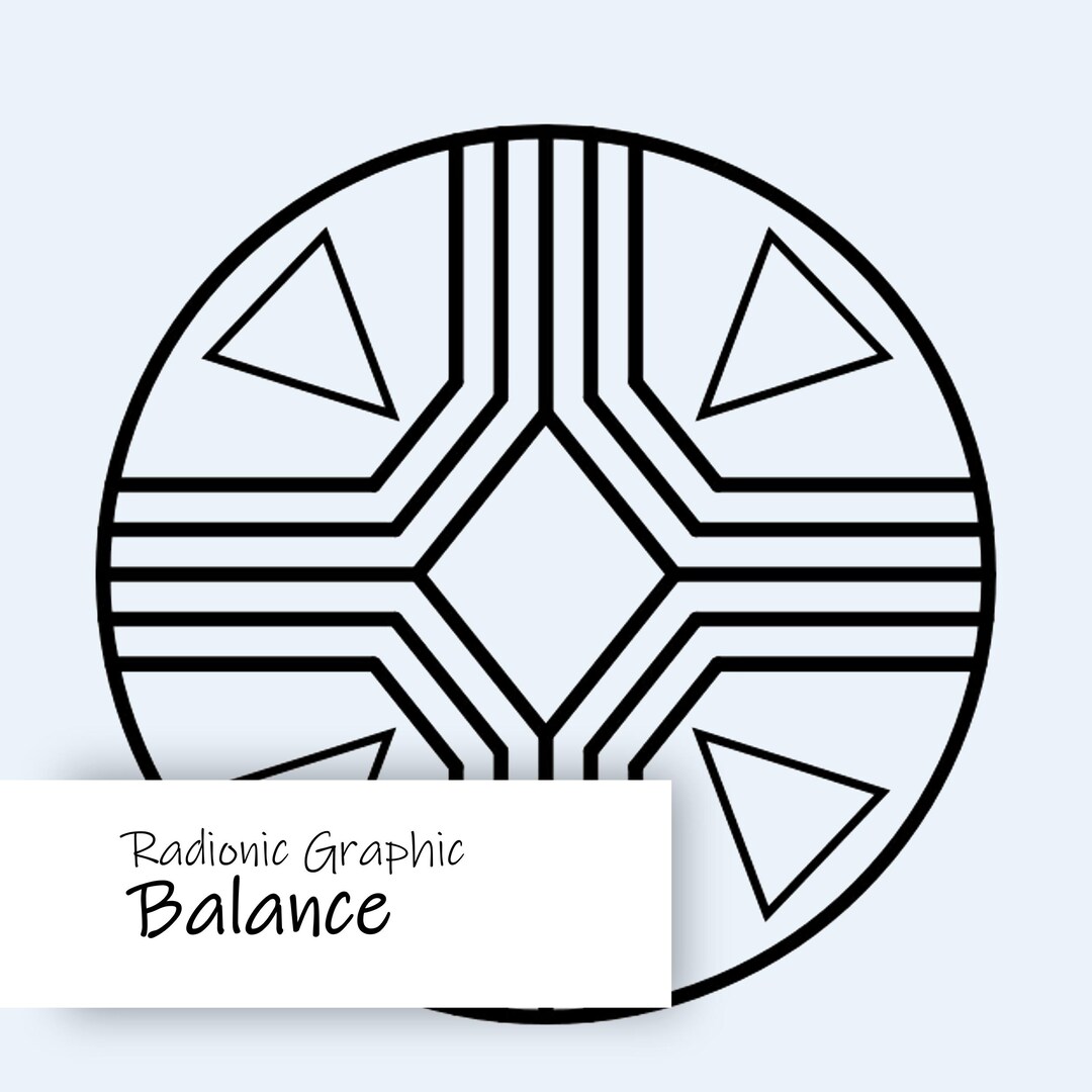 Balance Radionic Chart Ready to Print | Radiesthesia | Pendulum Dowsing ...