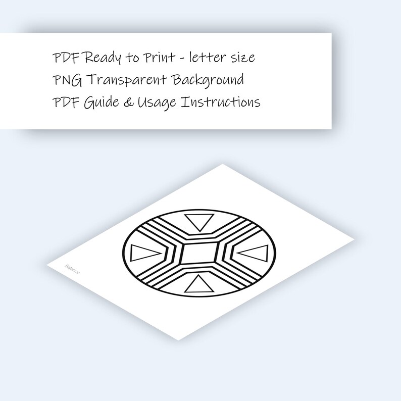 Balance Radionic Chart Ready to Print | Radiesthesia | Pendulum Dowsing ...