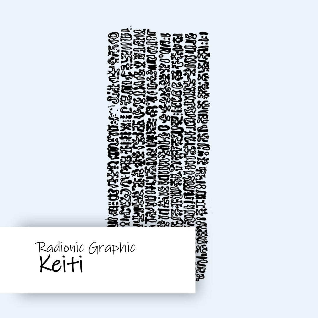 Keiti Radionic Chart PDF Ready to Print · Radiesthesia Graphics - Etsy