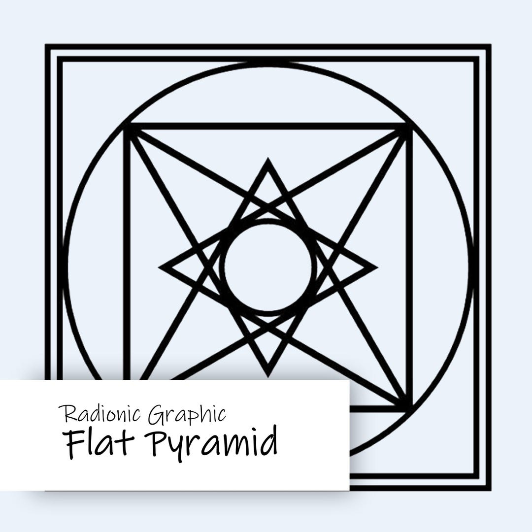 Radionic Chart Flat Pyramid · Radiesthesia & Pendulum Tool - Etsy