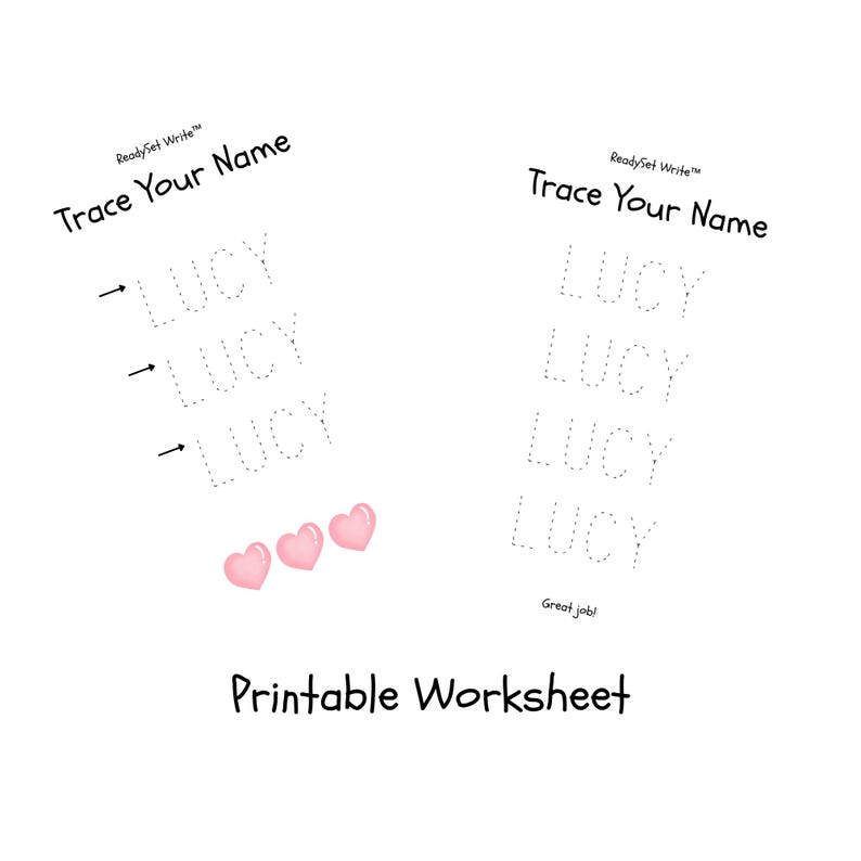 Editable Name Tracing Worksheet | Preschool Handwriting Practice (ages ...