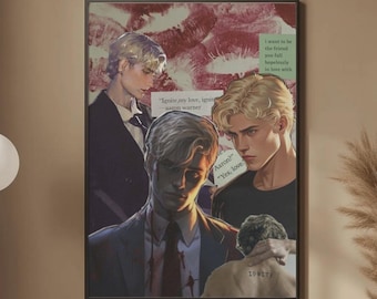 Aaron Warner Poster - Shatter Me Series Aesthetic Wall Art, Bookish Decor, Ignite My Love Book Boyfriend Print, YA Romance Fan Gift