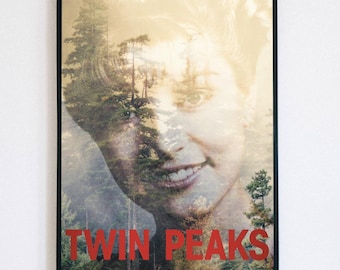 Vintage Twin Peaks Poster - Laura Palmer Aesthetic Wall Art, David Lynch Inspired Print, Modern Mystery Series Home Decor