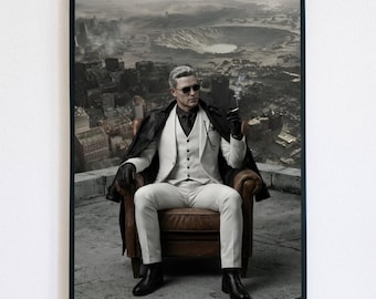 Zeno Resident Evil Poster - Tyrant Alpha Mal Motivation Art Print, Umbrela Corp Sci-Fi Wall Decor, Elegant Villain Poster