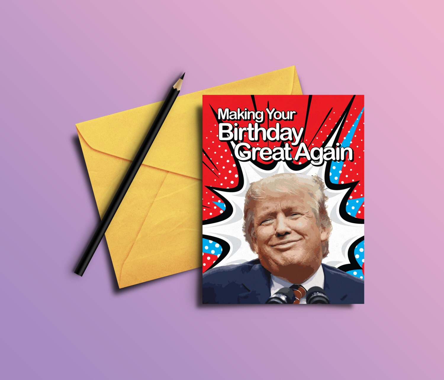 Customizable Printable Birthday Card PDF Funny Donald
