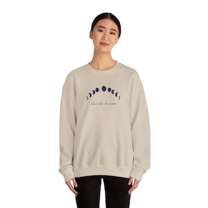 Moon Phase Arc Sweatshirt | celestial wellness, ritual calendar