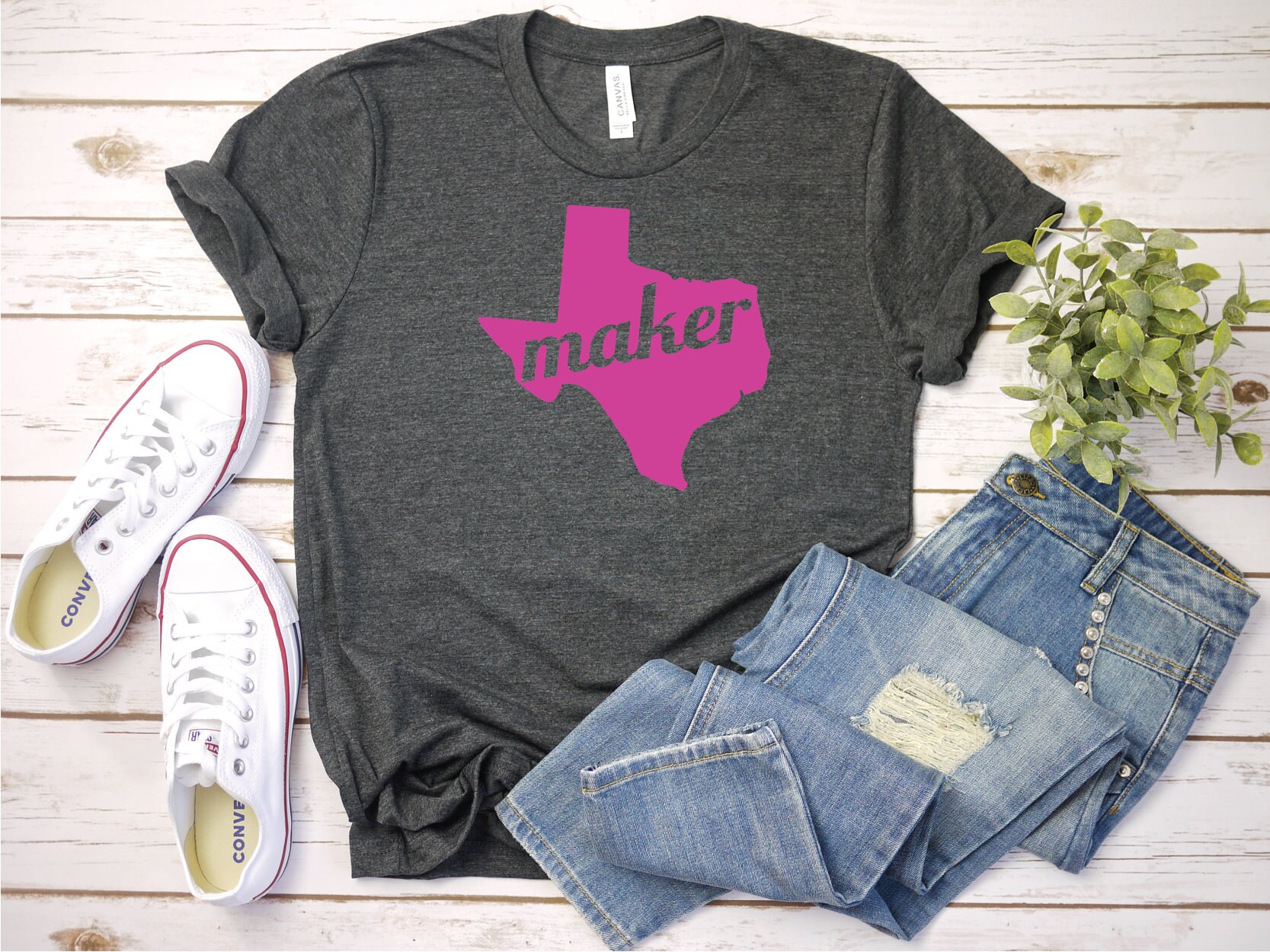 StitchVine Texas Maker Short Unisex Sleeve T-Shirt