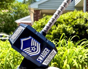 Personalized U.S. Air Force Hammer | Military Gift with Display Base