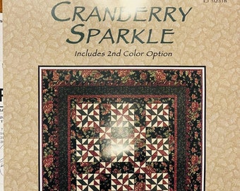 Cranberry Sparkle Thimbleberries Quilt Kit by Lynette Jensen - RJR Fabrics - Vintage - All fabric and pattern included for top 56" Square