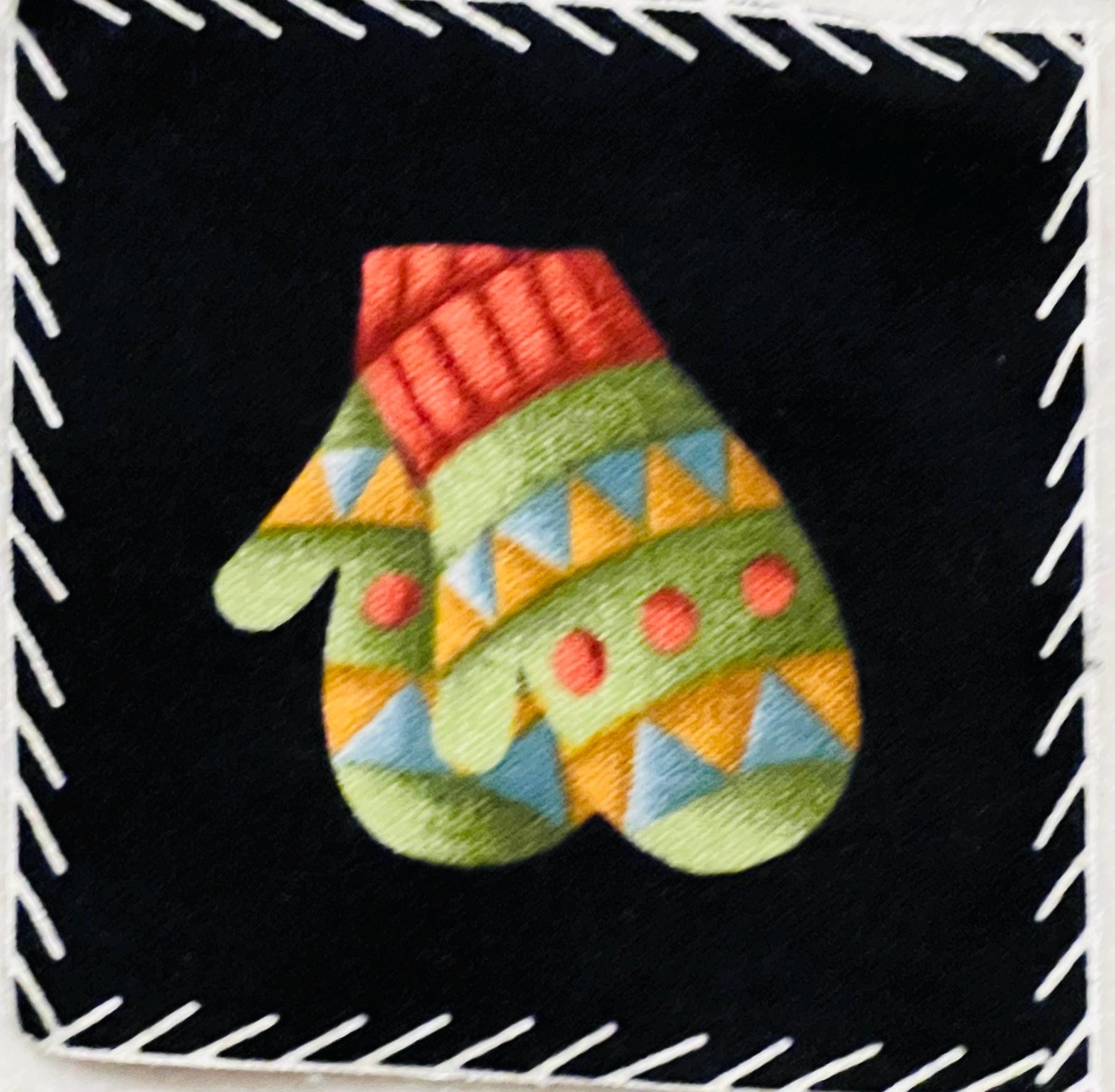 Vintage Snowfolk Flannel Fabric Squares – Out of Print, Winter