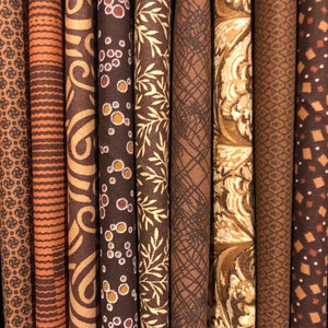 Civil War - Your choice of 9 different 1/2 Yards Purchased Individually - Assorted Browns - Out of Print