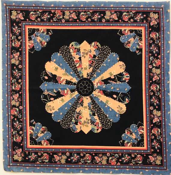 ヴィンテージ VIP ドレスデン プレートとファン キルト ブロック