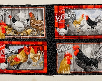 Annie Troe Placemats Panel - Chicken Scratch - Blank Quilting - 2018 - Out of Print