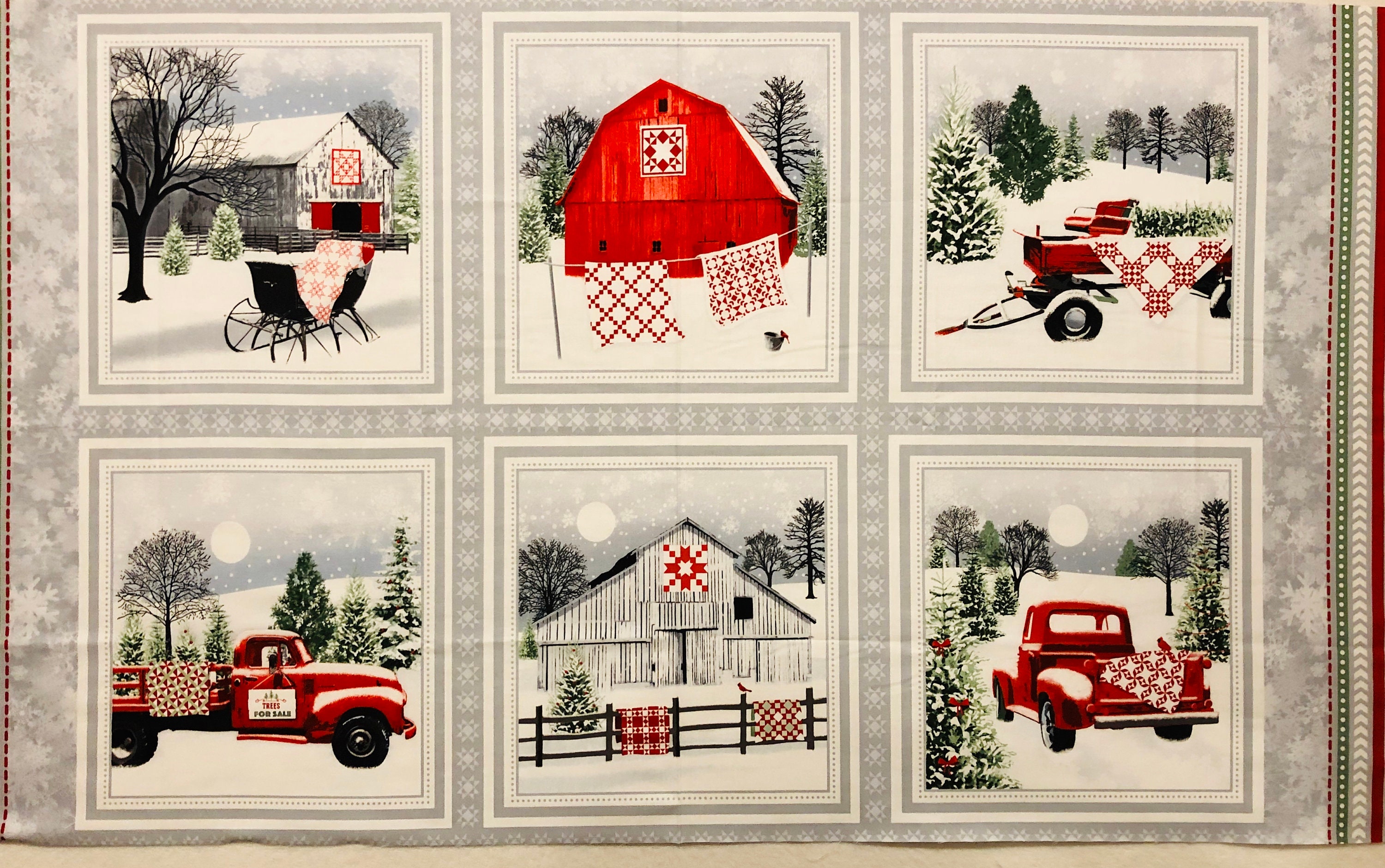 Holiday Heartland Advent Calendar Fabric Panel Christmas Quilt Shop Quality Holiday Heartland Advent Calendar Fabric Panel Christmas Quilt Shop Quality