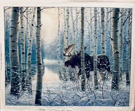 Winter Sunrise Elch Elizabeth's Studio Muster 7903Northern