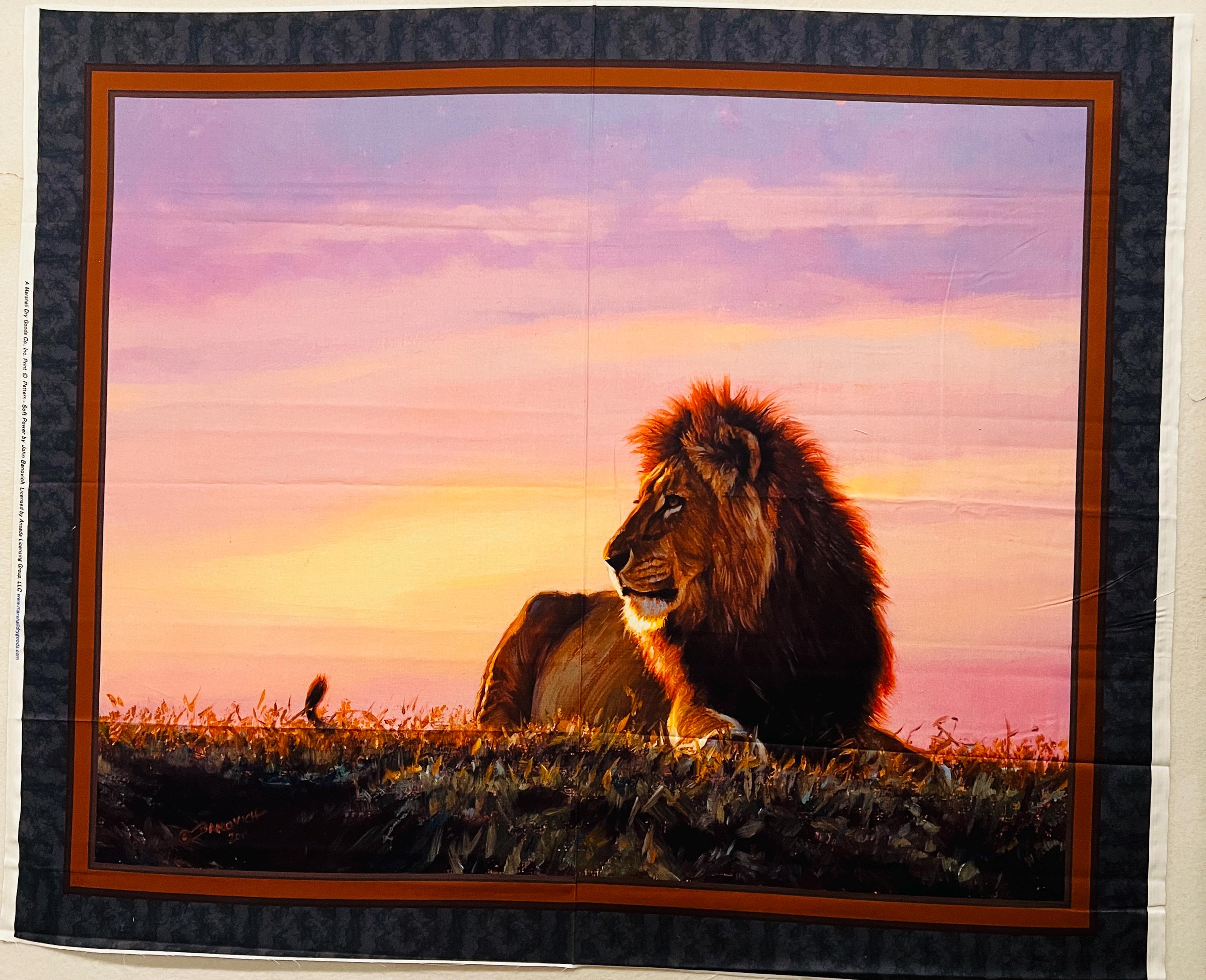 絵画 LIONSAN Soft Power by John Banovich - Lion - Ansada - Panel 36
