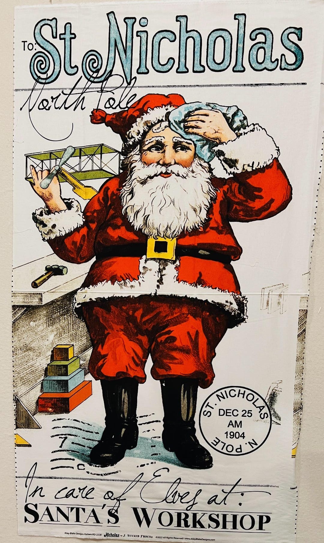 Riley Blake Nicholas - Pattern PD12330 - Santa Claus - J. Wecker Frisch ...