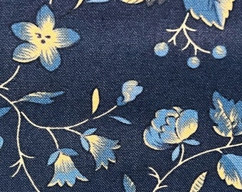 Lexington von Minick & Simpson für Moda Fabrics – Marineblau – 100 % Baumwolle #14780 – 4 Yards verfügbar – vergriffen und schwer zu finden