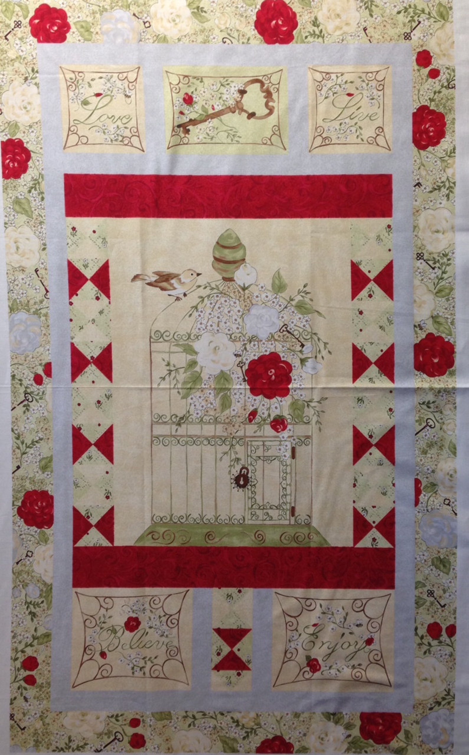 My Secret Garden Fabric Panel Riverwoods Collection by Pearl Etsy