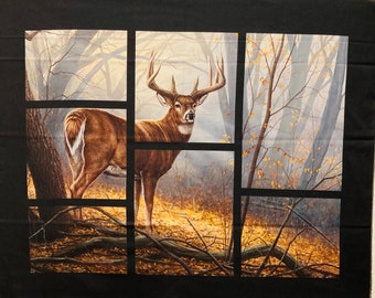 Deer in Window Panel CP68412 - Wild Wing - Springs Creative - Out of Print