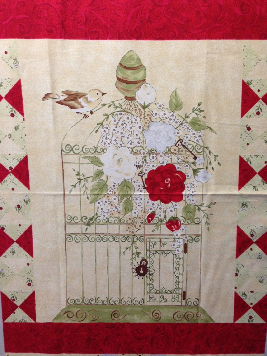 My Secret Garden Fabric Panel Riverwoods Collection by Pearl Etsy