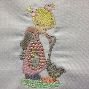 Precious Moments - Make a Joyful Noise Machine Embroidery Patch - Finished - Next day shipping