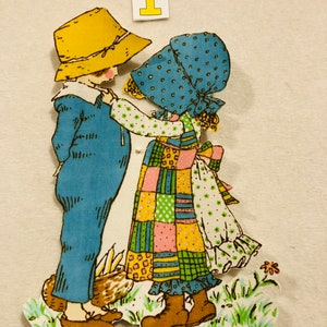 Vintage Holly Hobbie Iron on Appliques - Purchase Individually or as a ...