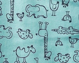 Super Soft Flannel - Stick Animals - Designed for Joann Fabrics 2-1/2 yards - Out of Print