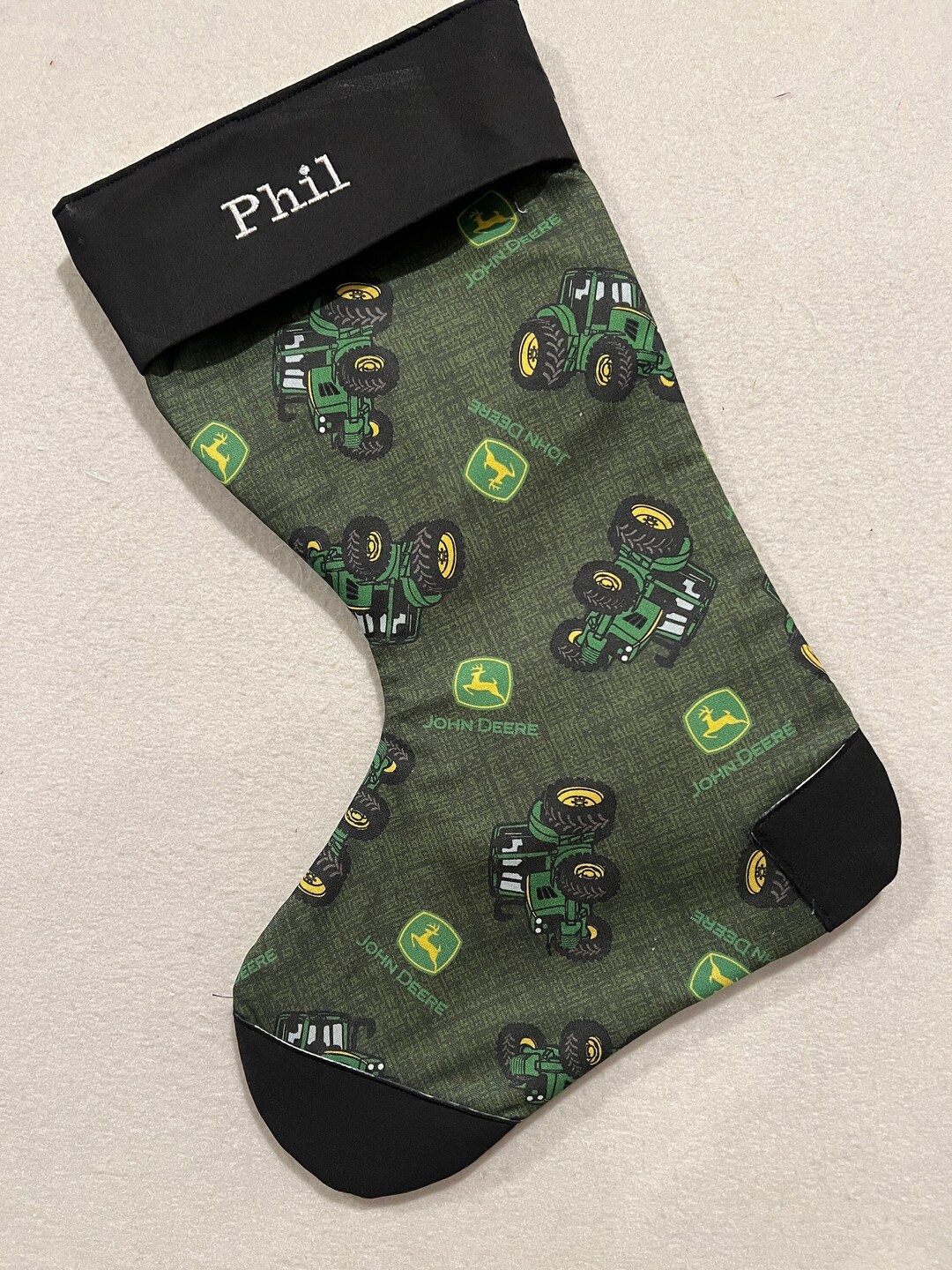 John Deere Christmas Stocking Handmade in the USA Etsy