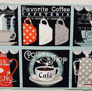 Koffiekrijt - Riley Blake - J. Wecker Frisch - Patroon C11040 - 2021 - paneel: 24" x 45" - uitverkocht