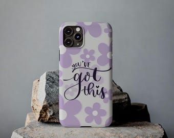Lavendel Blumen Handyhülle, schlankes Motivationsdesign