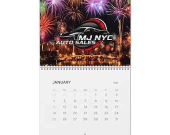 Calendario da parete personalizzato 2026 / Calendario delle vendite di auto di marca