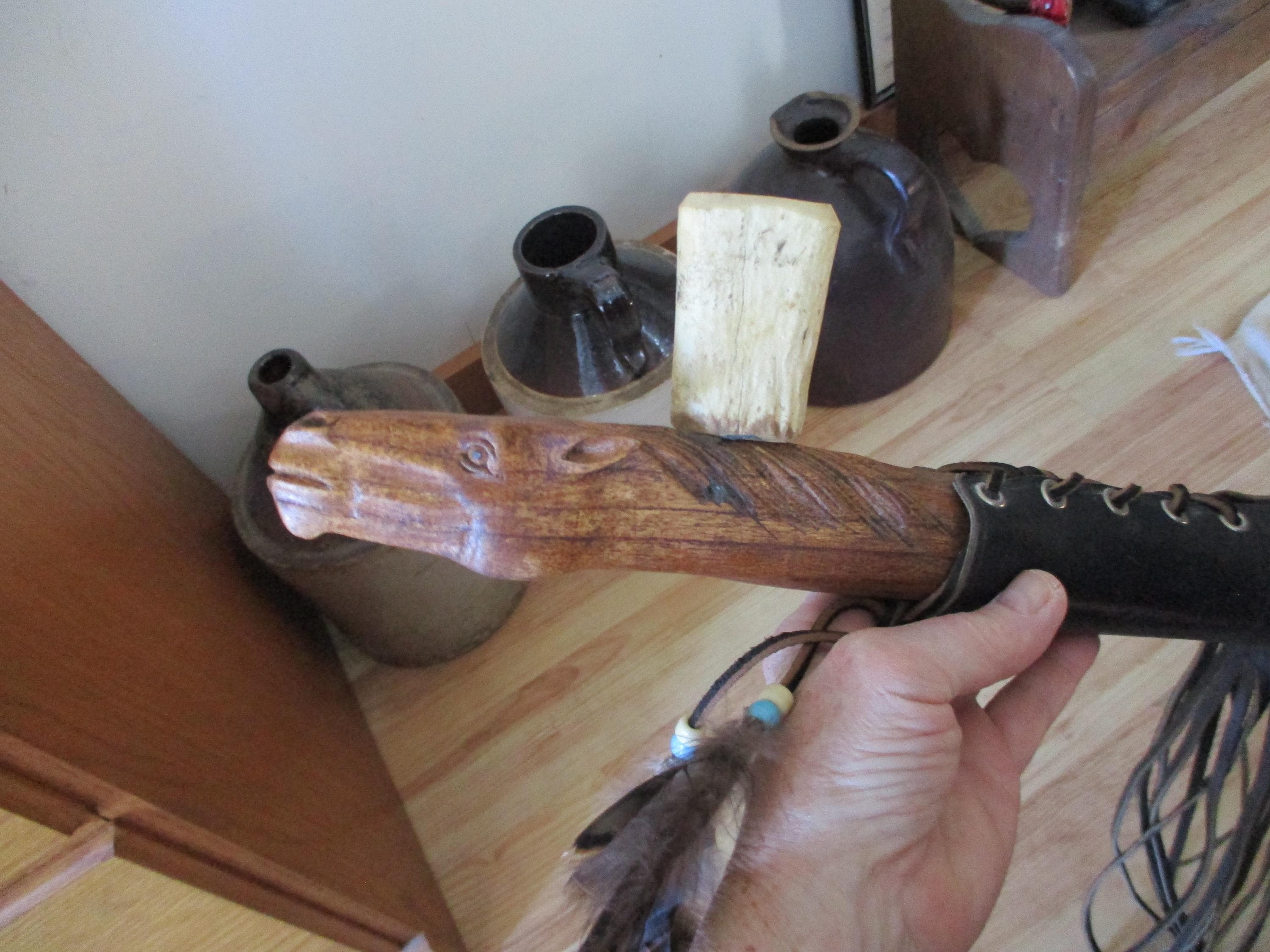 儀式用ピースパイプ ネイティブ・アメリカン・ハンドメイド65cm Vintage Peace Pipe - Etsy