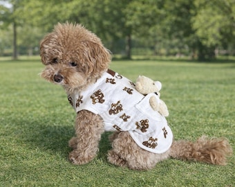 bear doll harness vest for small dog