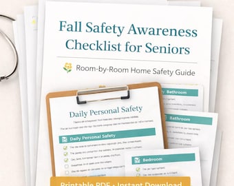 Fall Prevention Toolkit for Seniors | Rn-approved Home Safety Bundle ...