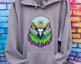 Pigeon unisex pullover hoodie