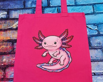 Bolso de mano con estampado de ajolote