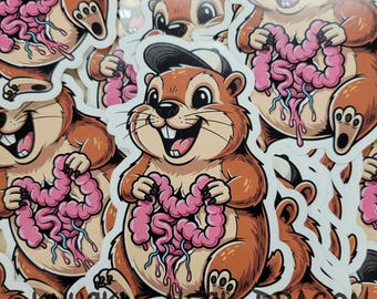 Pegatina Gopher Guts
