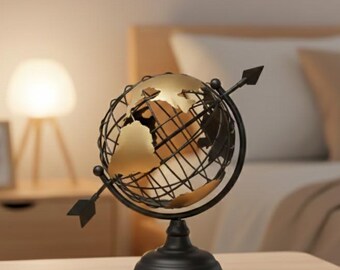 IKEA LINDRANDE Decoration Earth Globe Black 11