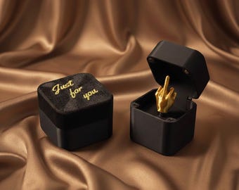 Pop-up geschenkdoos middelvinger, bureaudecor grappig nieuwtje, cadeau grap grap