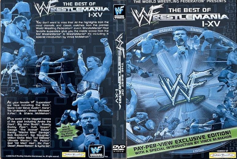 WWF 2000 Wrestlemanias GREATEST 7 DVD & Case - Etsy