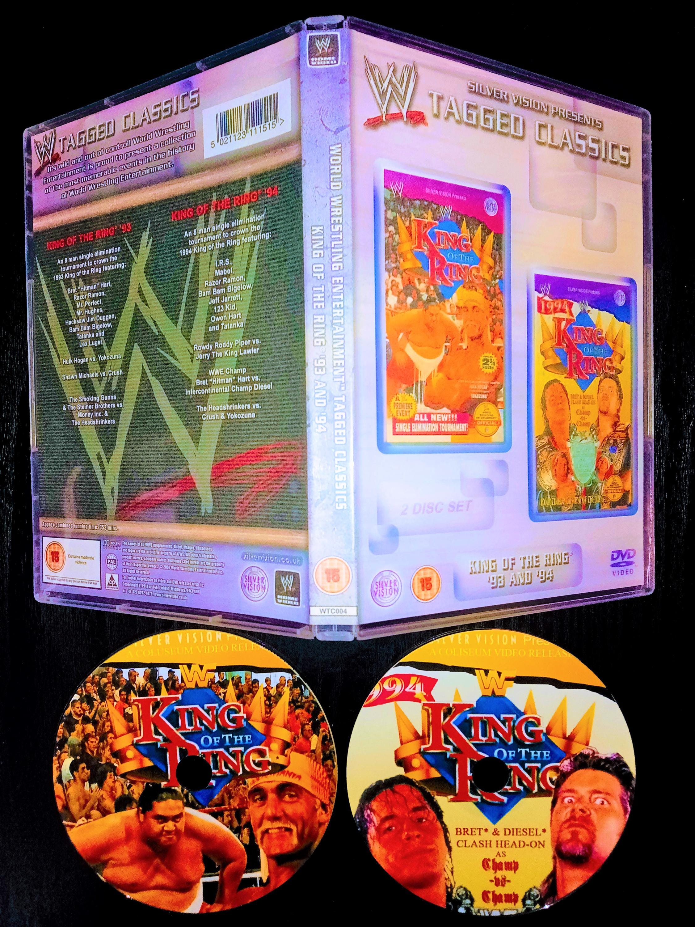 WWEⓇRAW ザ・ビギニング VOL.1 1993 Vol2 1994 セット WWF 1993 + 1994 KING of the RING 1 + 2 Dvd & Case - Etsy