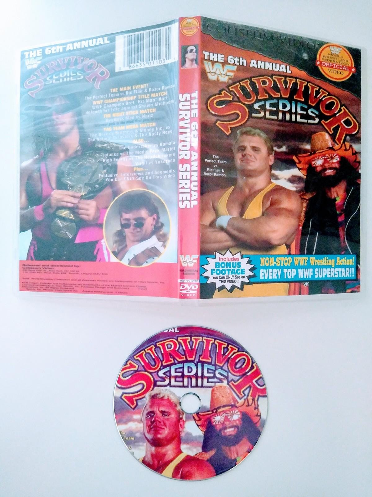 WWF 1992 SURVIVOR SERIES 6 Dvd & Case - Etsy