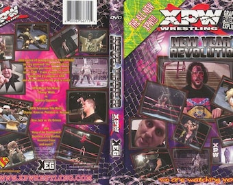 DVD y estuche XPW 2001 NEW YEARS REVOLUTION
